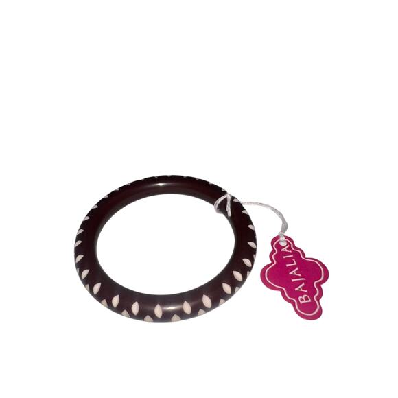 Iris Apfel & Bajalia Narrow Saddle Bangle by Splendette Retro Boho Jewelry - Picture 2 of 6